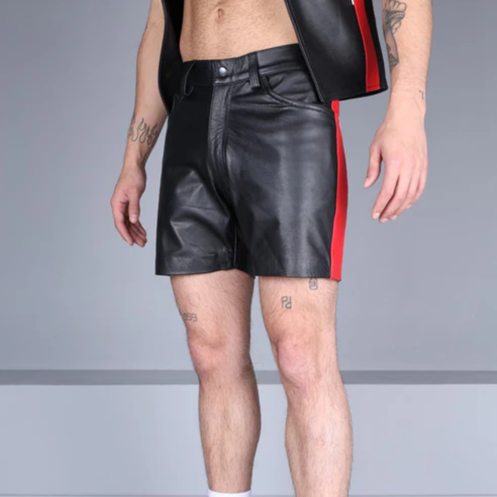 Black Leather Shorts