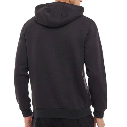 Black Print Detail Hoodie - CoreFlexInd