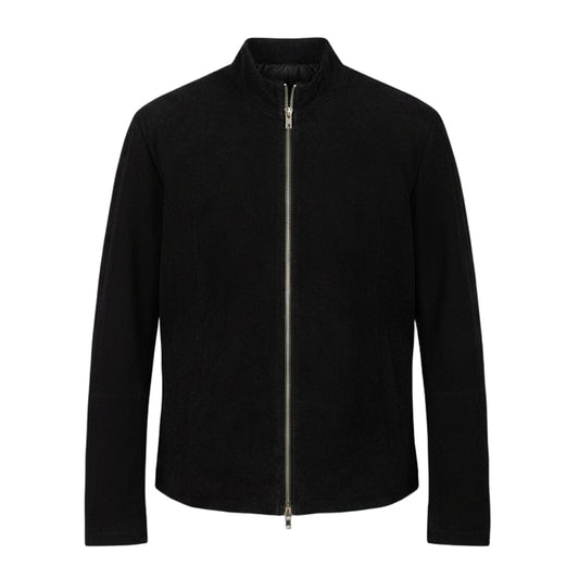 블랙 스웨이드 재킷