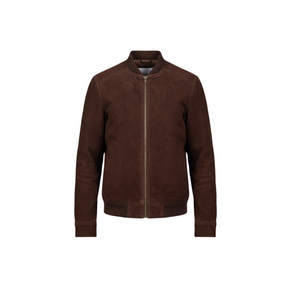 Brown jacket on a white background