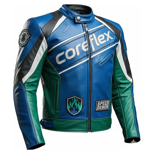 Blue Leather Star Jacket