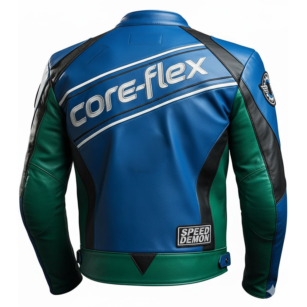 Blo Liederjackett mat Stär