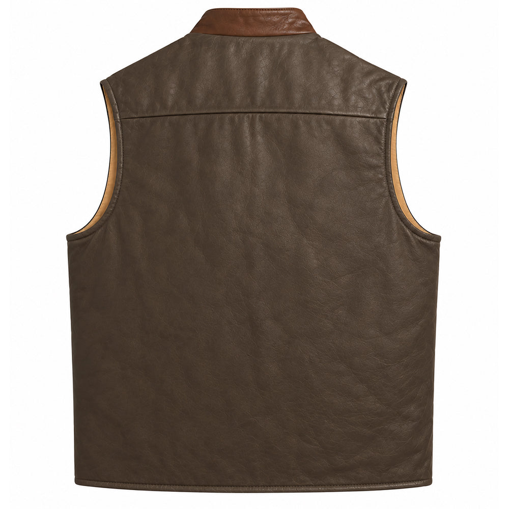 Men’s Kennesaw Concealed Brown Leather Vest