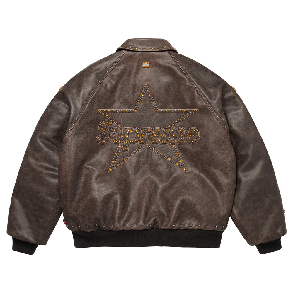 Brown Distressed Leather Simon Jacket