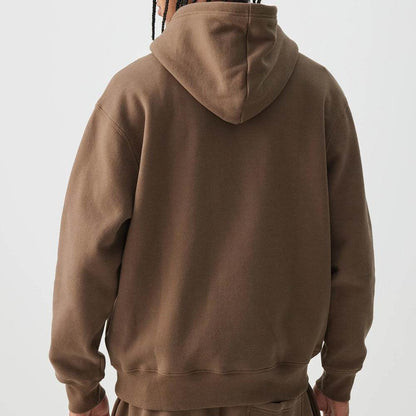 Brown Solid Hoodie - CoreFlexInd