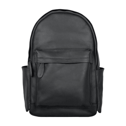 Classic Black Leather Backpack - CoreFlexInd