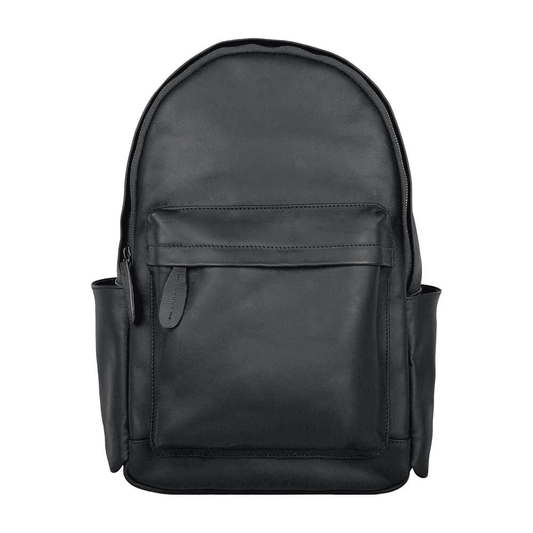 Classic Black Leather Backpack - CoreFlexInd