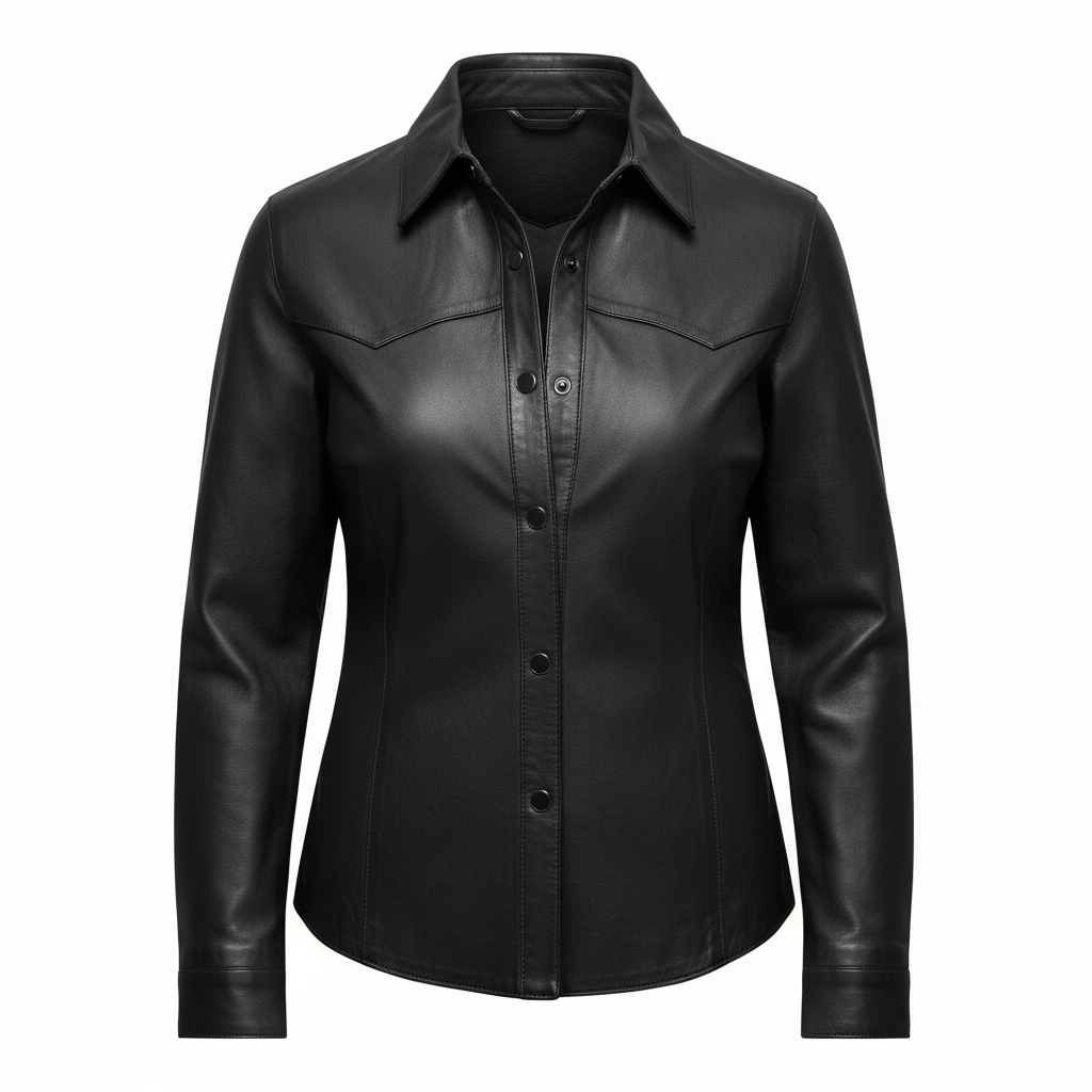 Cropped_Leather_Shirt_Women-1-Coreflexind