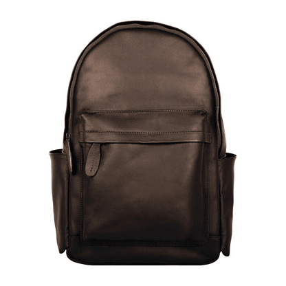 Dark Brown Leather Backpack - CoreFlexInd
