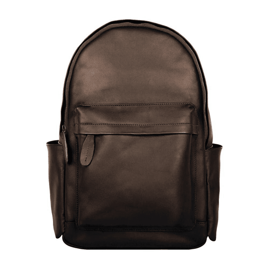 Dark Brown Leather Backpack - CoreFlexInd