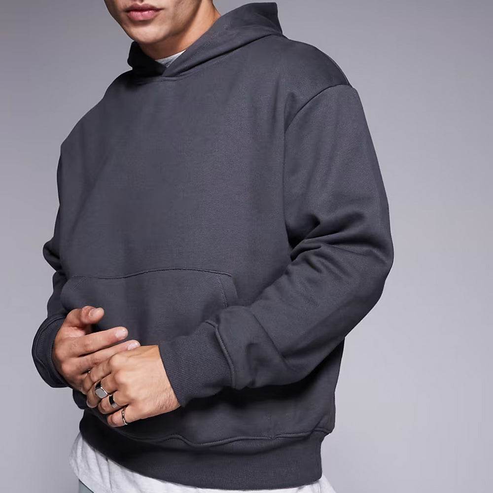 Dark Grey Shadow Oversized Hoodie - CoreFlexInd