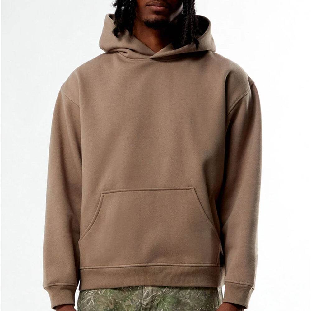 Desert Taupe Solid Hoodie - CoreFlexInd