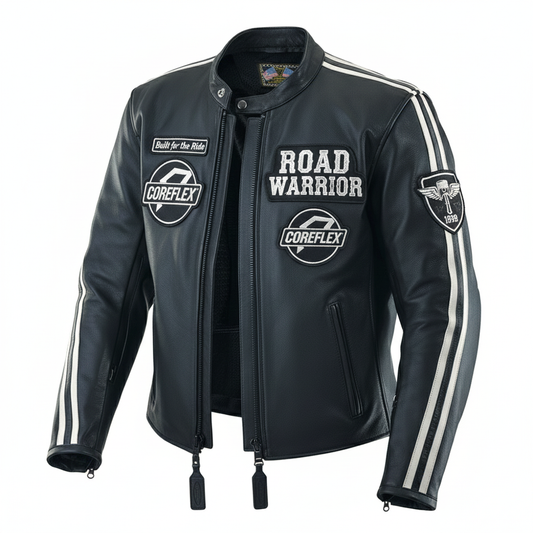 Drifter Mk2 Cruiser Touring Style Leather Motorcycle Jacket