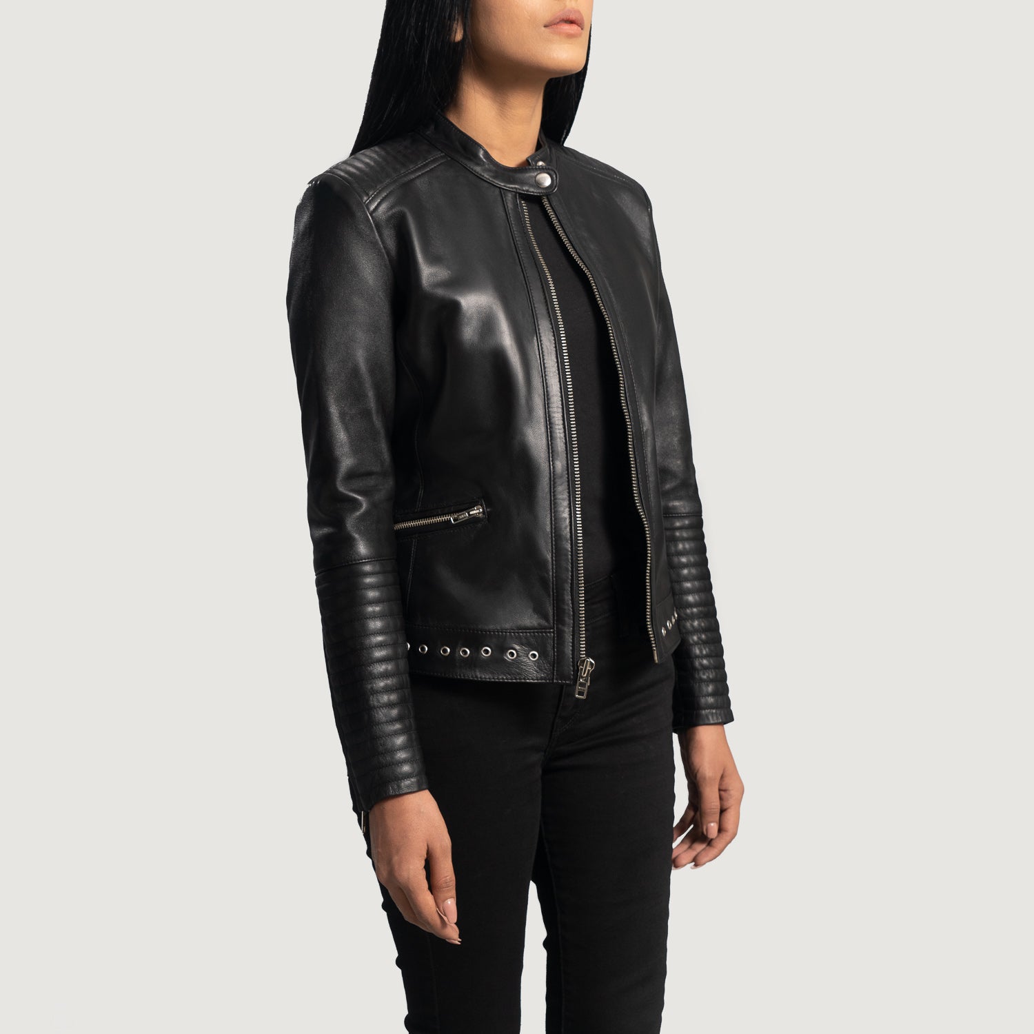 Faux Leather Biker Jacket