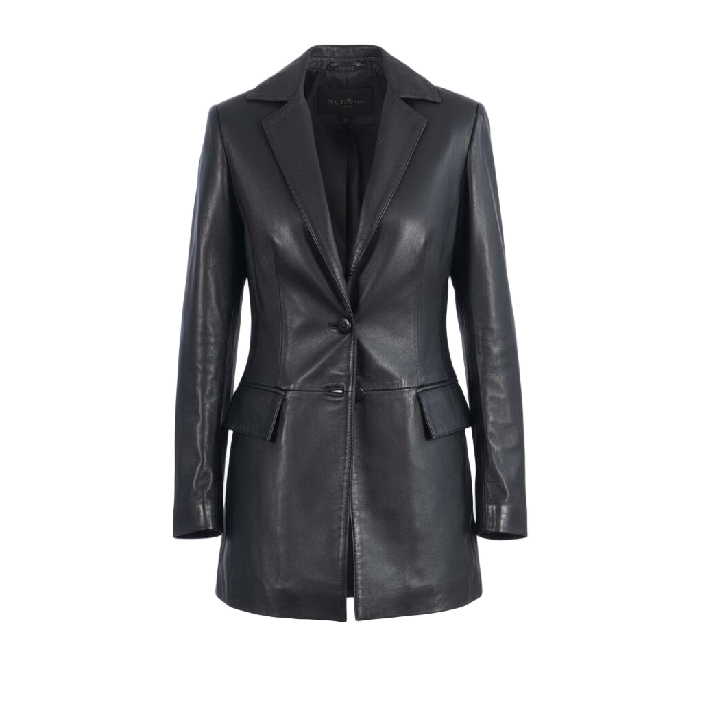 Faux_Leather_Blazer_Womens
