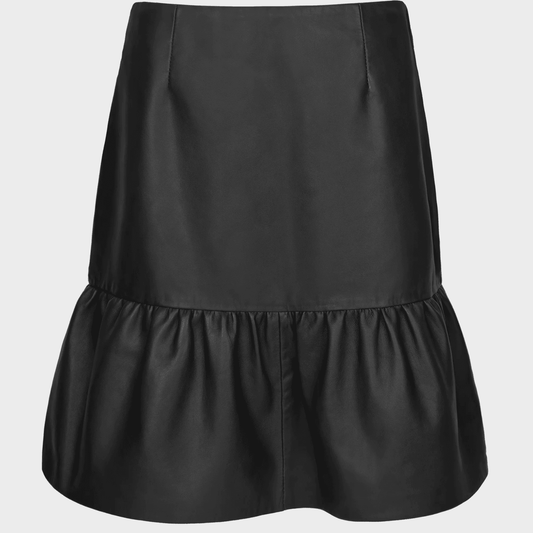 Flounce Leather Skirt - CoreFlexInd