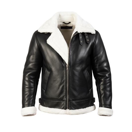 Francis_B3_Black_White_Leather_Bomber_Jacket-Coreflexind