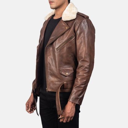 Furton Brown Leather Jacket