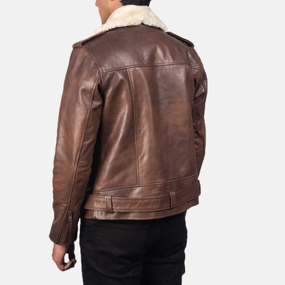 Furton Brown Leather Jacket