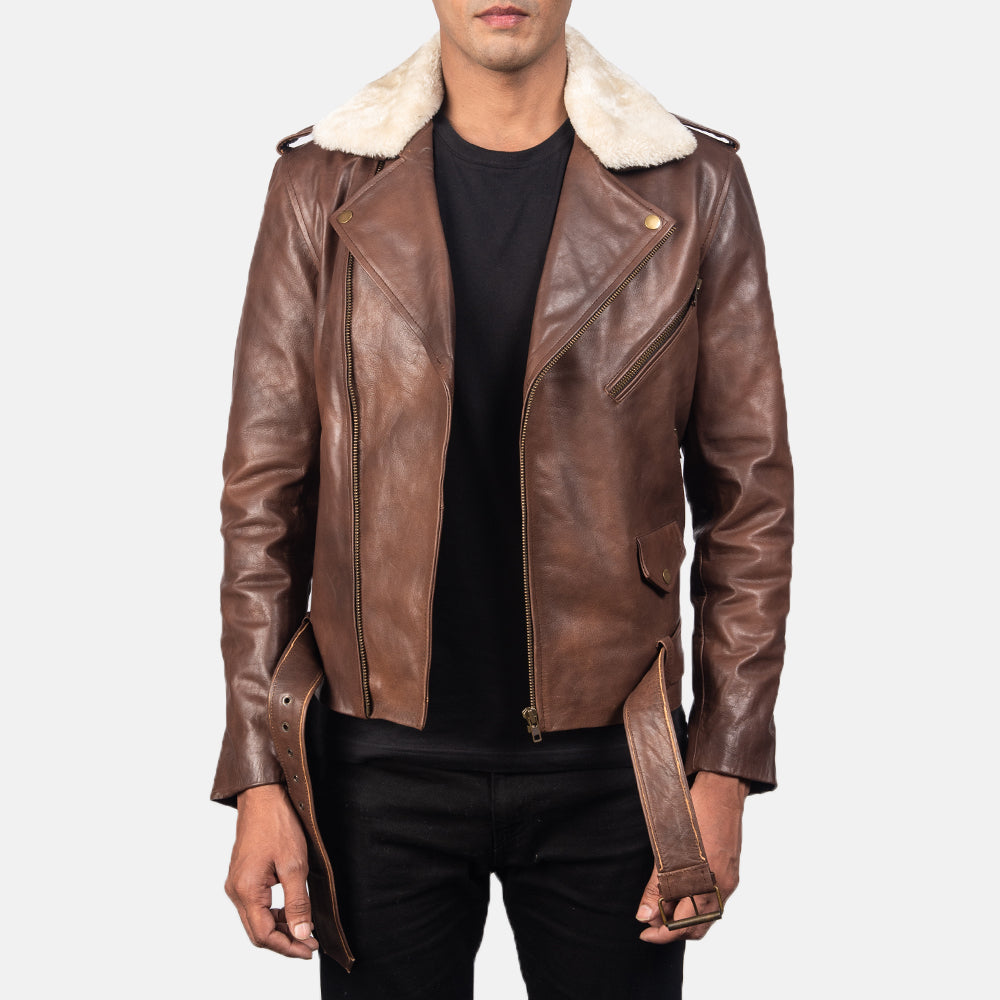 Furton Brown Leather Jacket