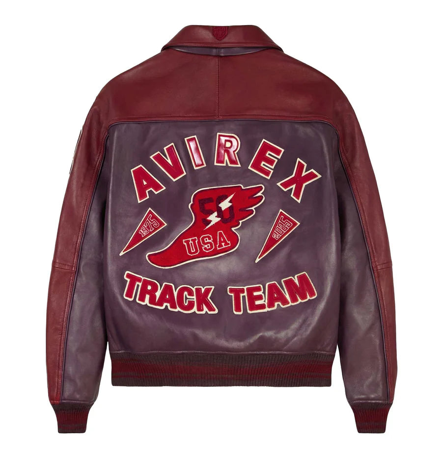 Track Team Leather Jacket