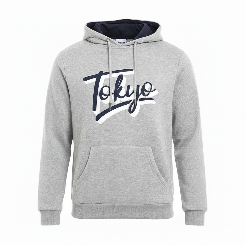Grey_Melange_Printed_Hoodie-Coreflexind