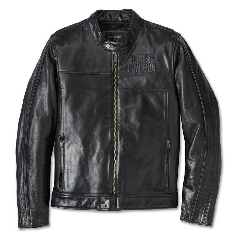 HD Herre Cafe Racer Læderjakke med Lagdelingssystem