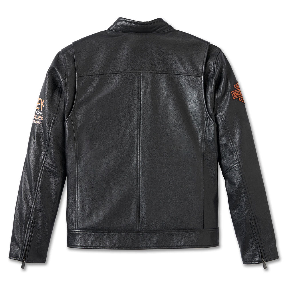 HD Herreskinnjakke 120-årsjubileum Svart