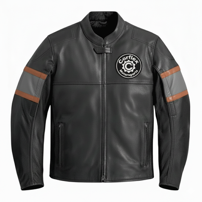H-D Biker Genuine Leather Jacket - CoreFlexInd