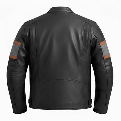 H-D Biker Genuine Leather Jacket - CoreFlexInd