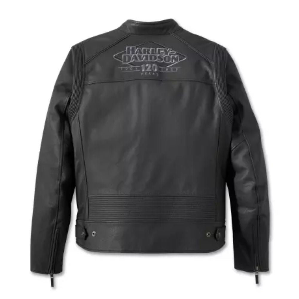 H-D  Leather Jacket 120th Anniversary Revelry schwarz