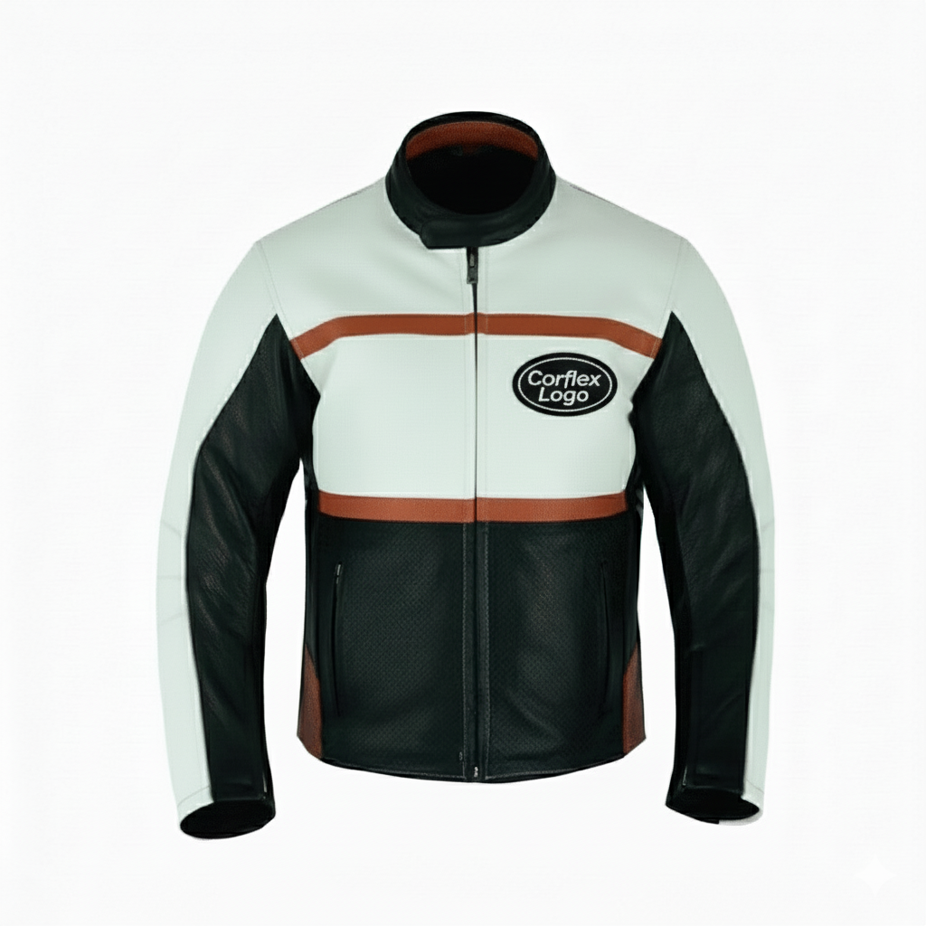 H-D Men's Black Motorcycle Biker Leather Jacket - CoreFlexInd