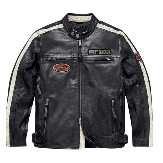 H-D Men's Command Mid-Weight Leather Jacket-1