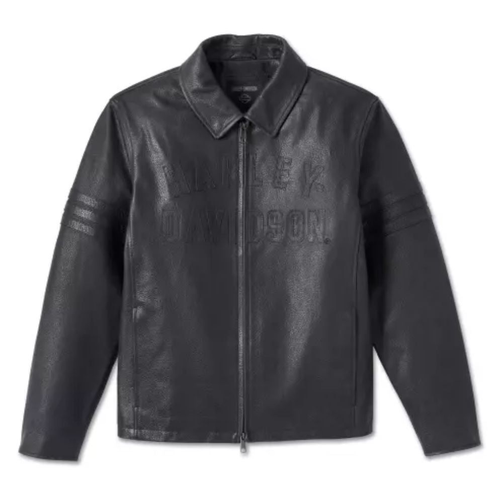 H-D Men's Leather Jacket Mechanic black