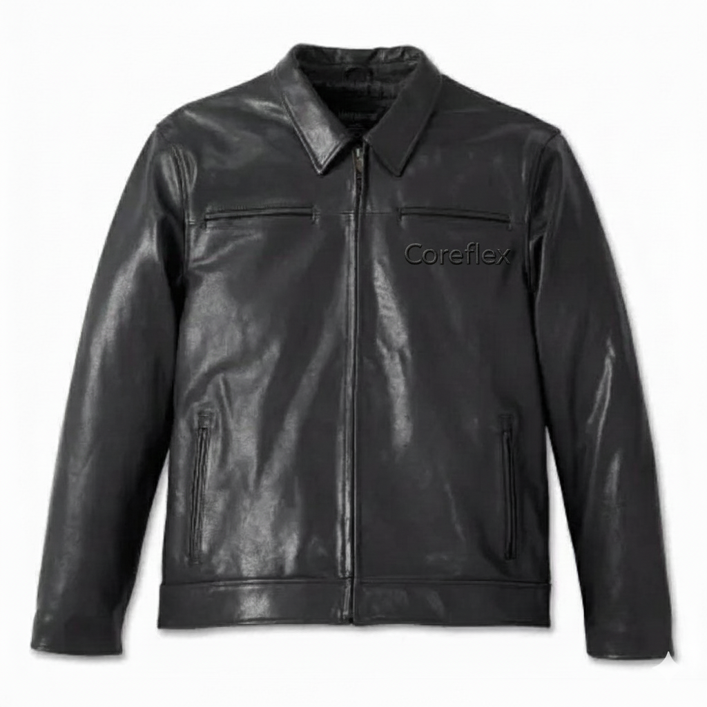 H-D Men's Leather Jacket Road Rocker Black - CoreFlexInd