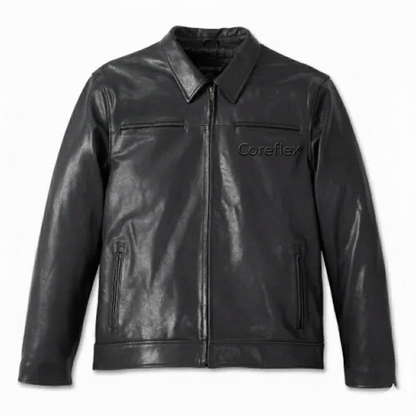 H-D Men's Leather Jacket Road Rocker Black - CoreFlexInd