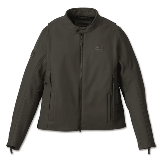 H-D Men's Paradigm Triple Vent System 2.0 Leather Jacket Olive - CoreFlexInd