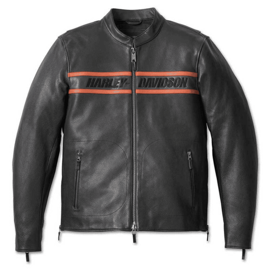 H-D Men's Victory Lane II Leather Jacket - Black - CoreFlexInd