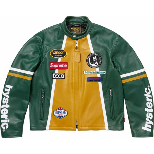 HYSTERIC GLAMOUR leather jacket custom fit cowhide racing jacket
