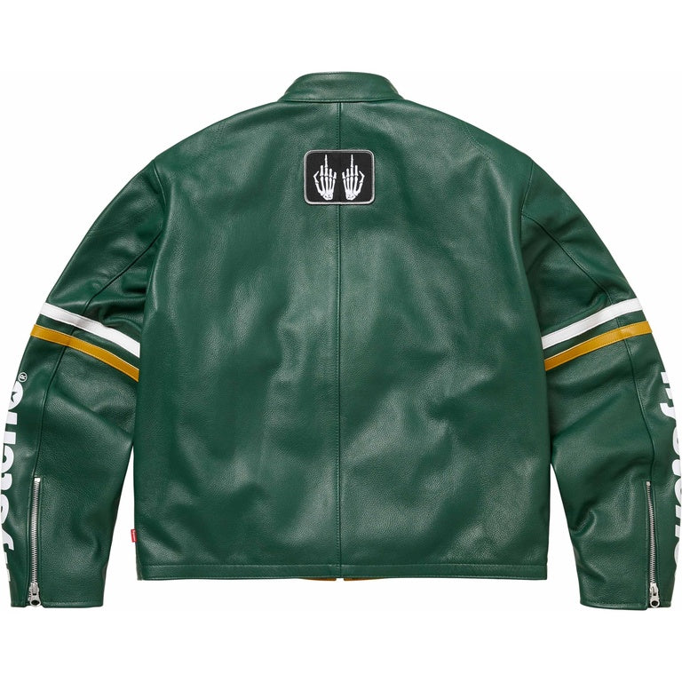 HYSTERIC GLAMOUR leather jacket custom fit cowhide racing jacket