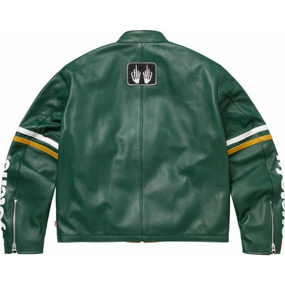 HYSTERIC GLAMOUR leather jacket custom fit cowhide racing jacket