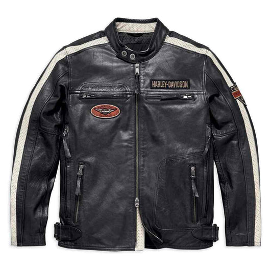 Pánská kožená bunda střední gramáže HD Command