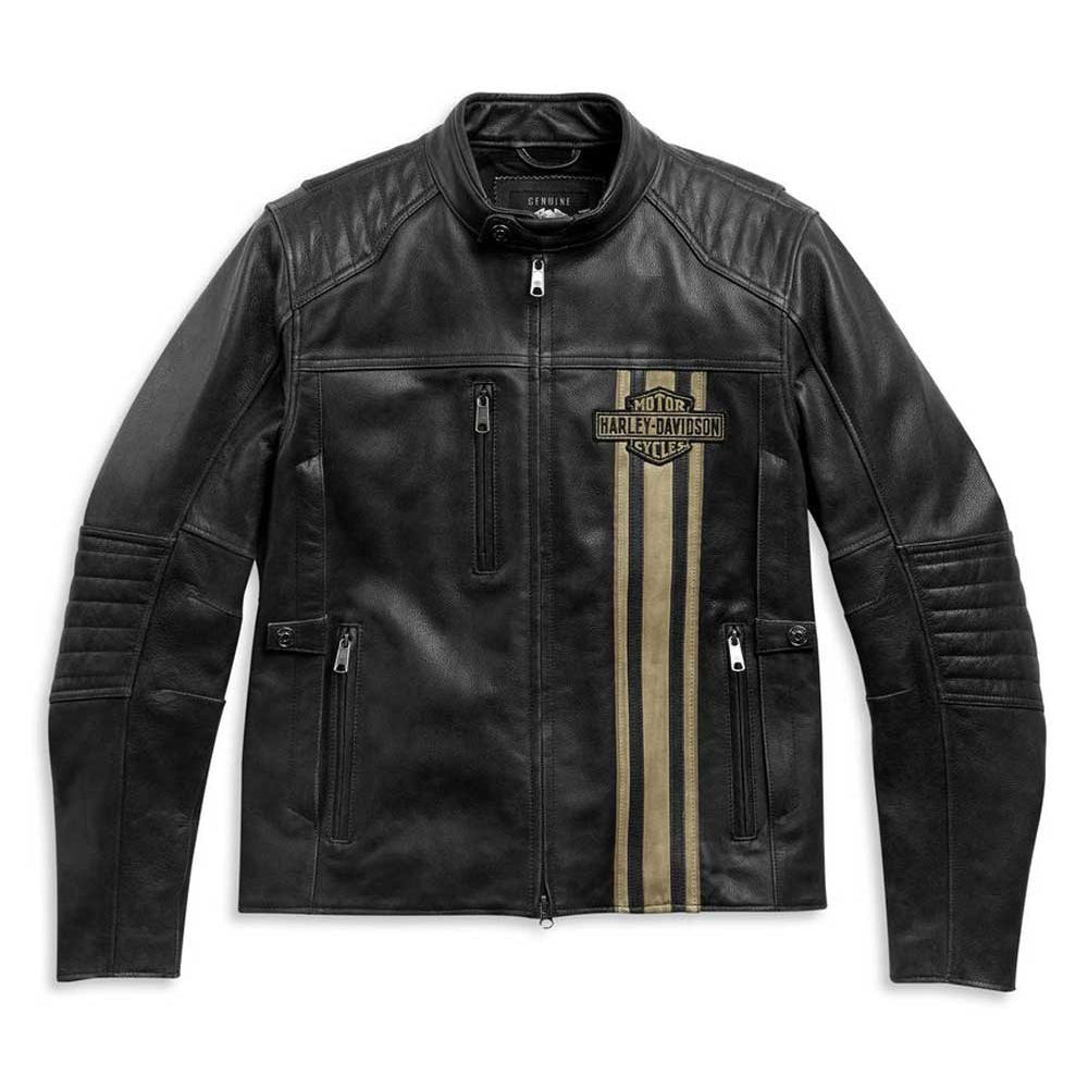 Veste en cuir pour homme HD Triple Vent Passing Link II