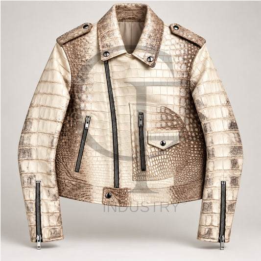 Himalayan Crocodile Leather Jacket