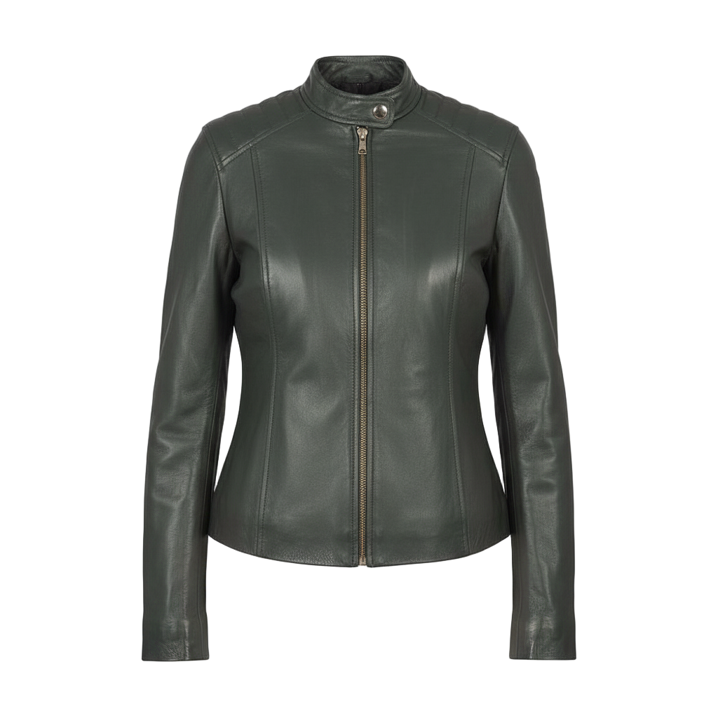 Kelsee_Green_Leather_Biker_Jacket-1-coreflexind