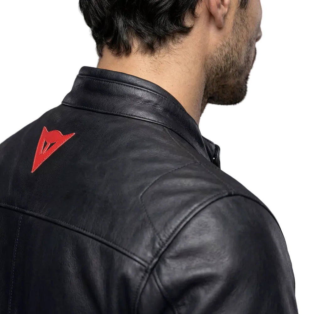 Men's Vintage Leather Motorcycle Jacket Leggenda Retro Style