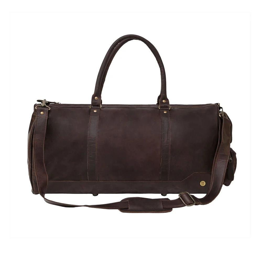 Large Leather Duffle Bag