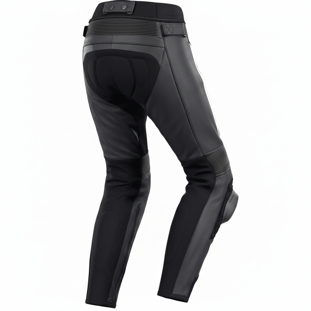 Pantalon de motard en cuir pour femme