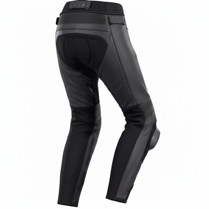 Pantalon de motard en cuir pour femme