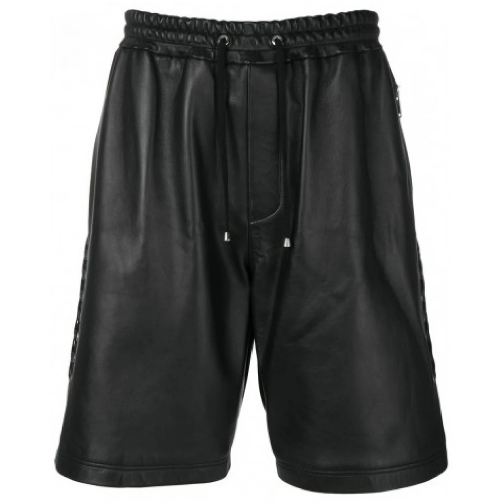 Leather Biker Shorts